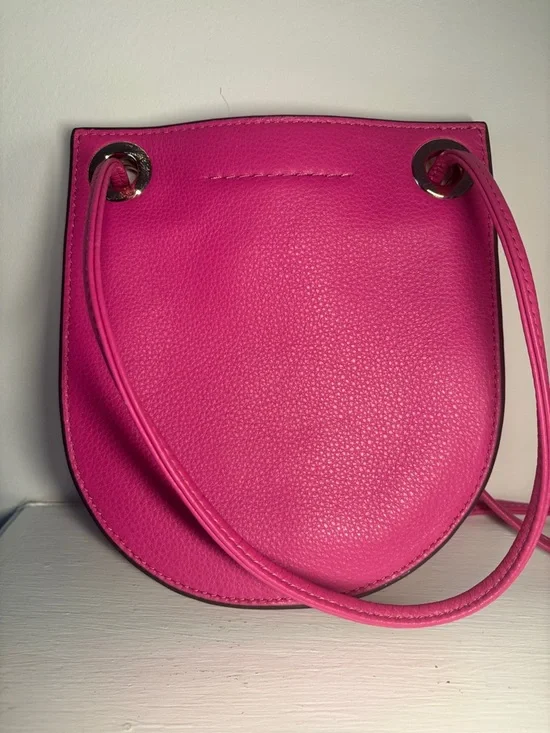 Vince Camuto Vibrant Pink Pebbled Leather Crossbody - Picture 4 of 12